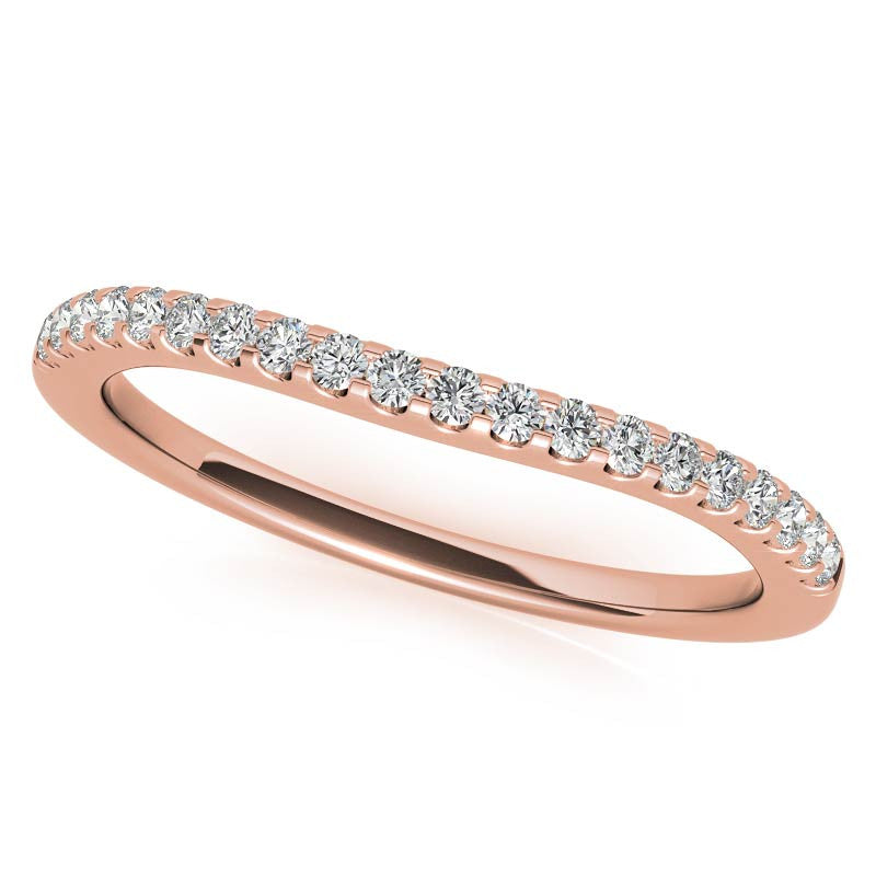 Round Split Shank Trellis Moissanite Engagement Ring