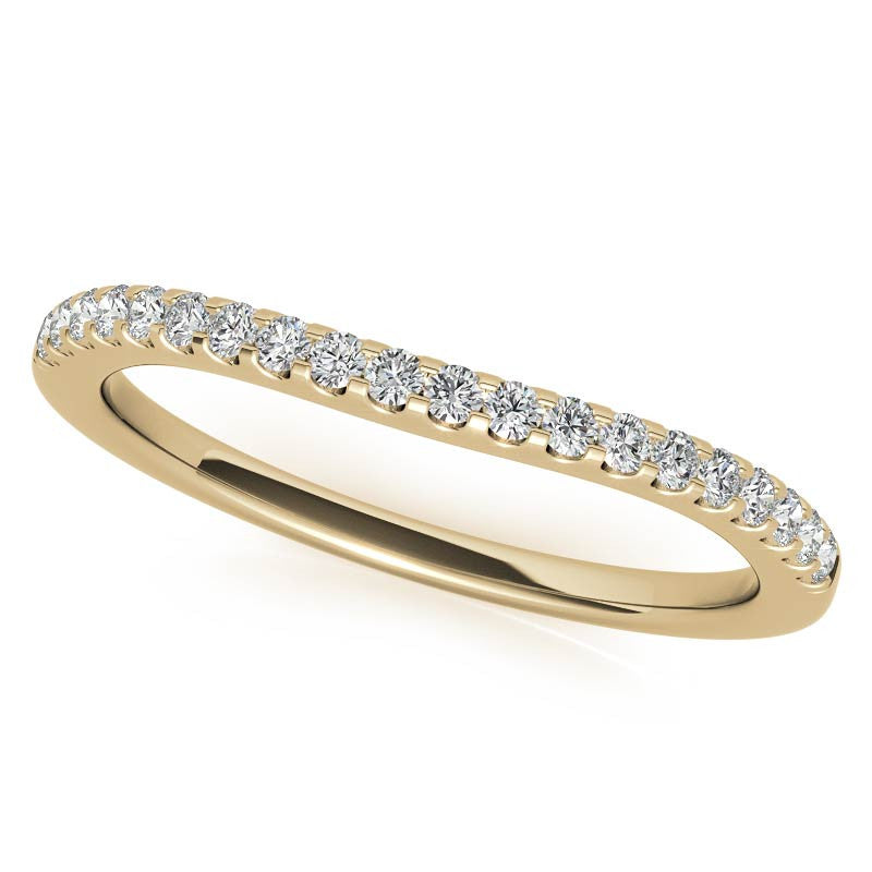 Round Split Shank Trellis Moissanite Engagement Ring