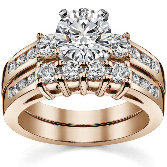 Round Brilliant Moissanite Engagement Setting (.48ct)