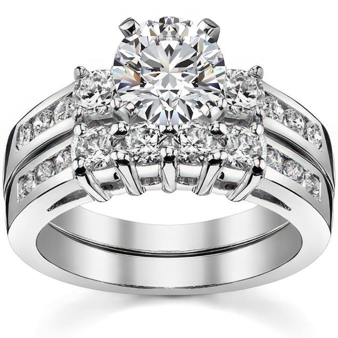 Round Brilliant Moissanite Engagement Setting (.48ct)