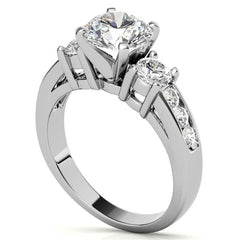 Round Brilliant Moissanite Engagement Setting Set (.75ct)