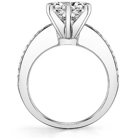 Baguette Moissanite Engagement Ring Setting 1.12ct