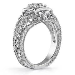 Round Antique Engraved Ring