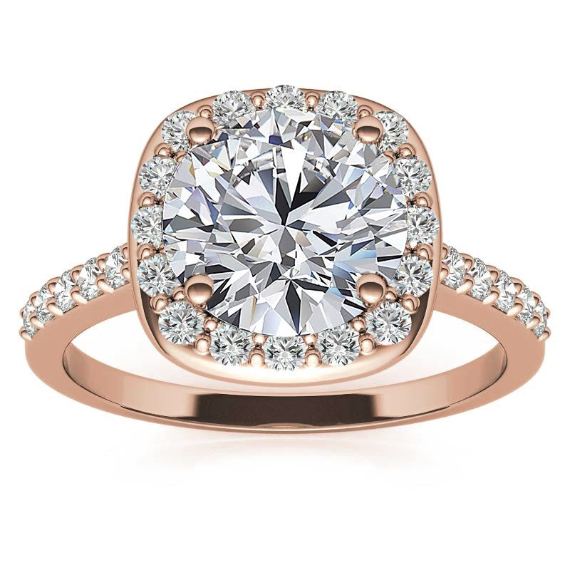 Embrace Round Brilliant Moissanite Engagement Ring