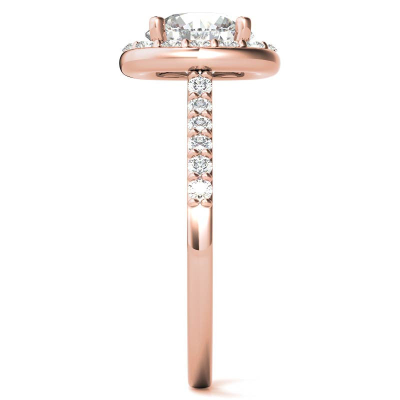 Embrace Round Brilliant Moissanite Engagement Ring