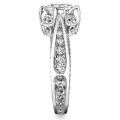 Round Antique Reproduction Moissanite Engagement Ring
