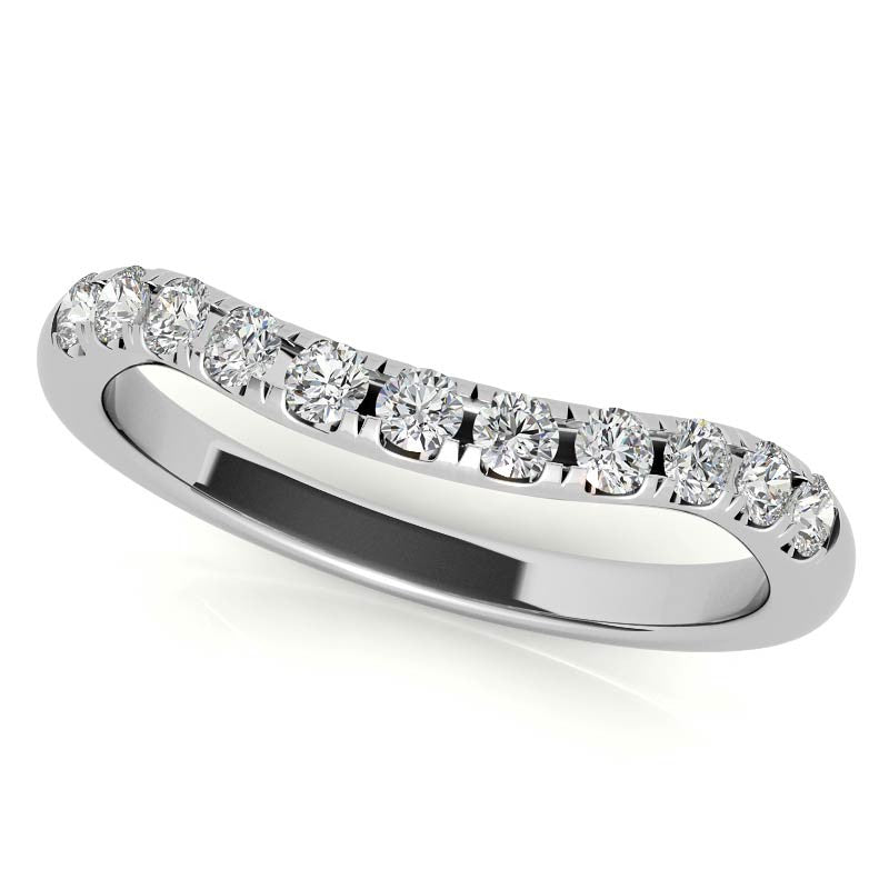 Three-Stone Oval Trellis Moissanite Engagement Ring
