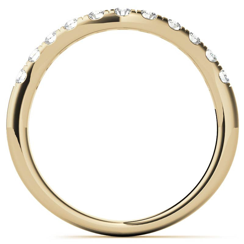 Three-Stone Oval Trellis Moissanite Engagement Ring