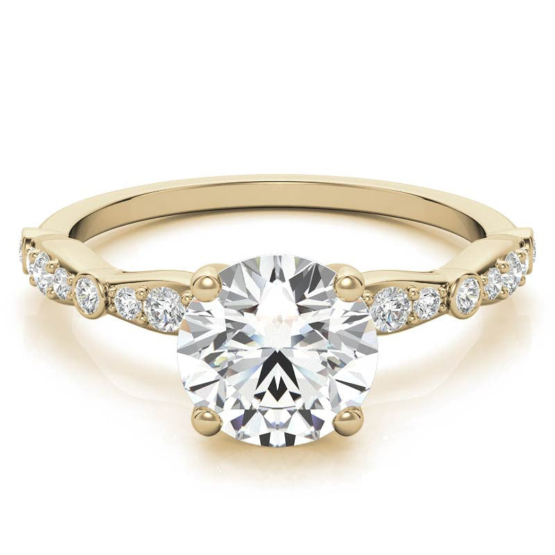 Round Brilliant Moissanite Engagement Ring