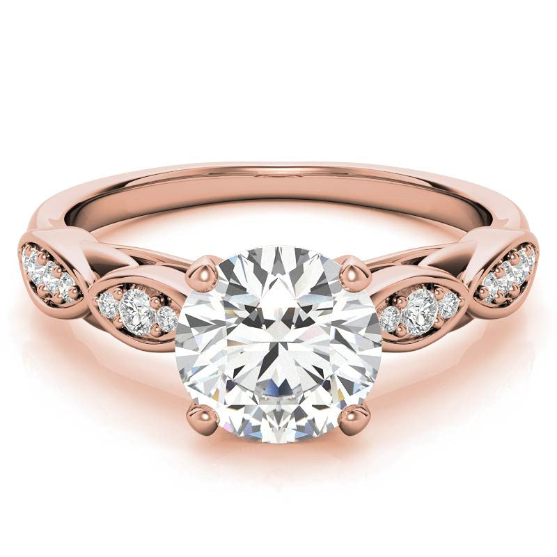 Round Brilliant Moissanite Engagement Ring