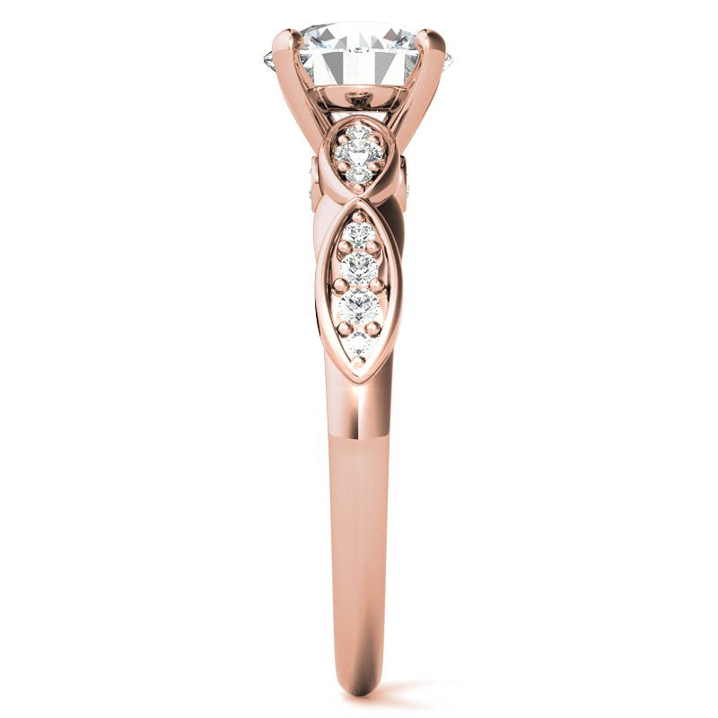 Round Brilliant Moissanite Engagement Ring