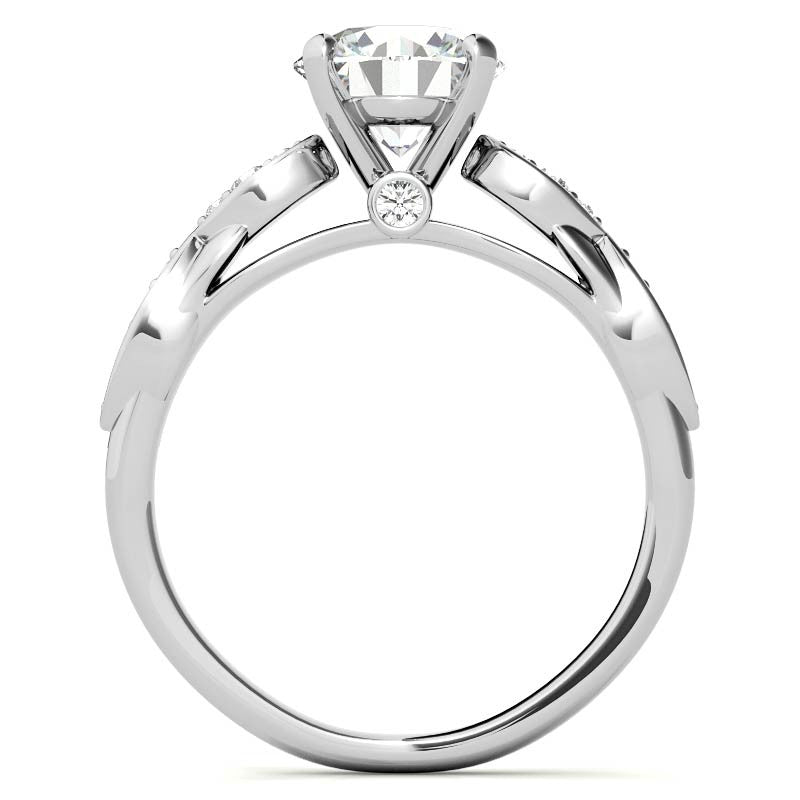 Round Brilliant Moissanite Engagement Ring