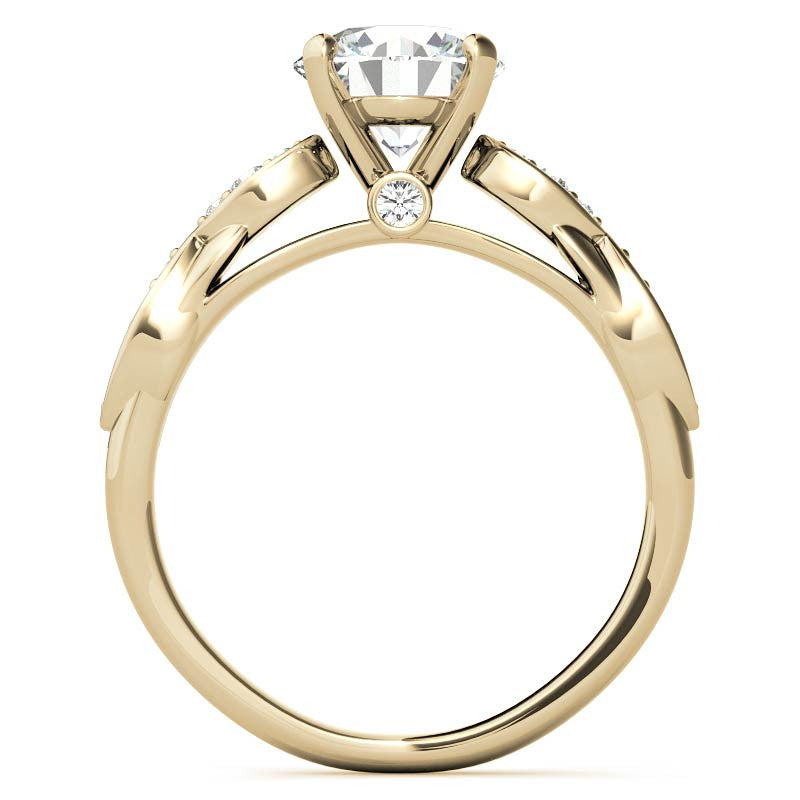 Round Brilliant Moissanite Engagement Ring