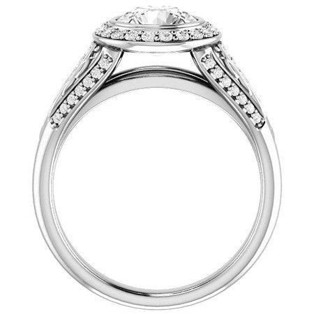 Round Bezel Woven Ring