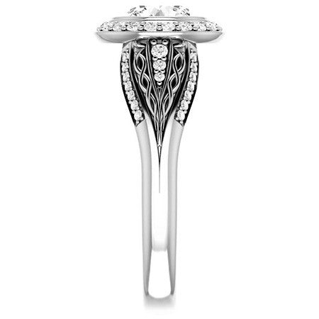 Round Bezel Woven Ring
