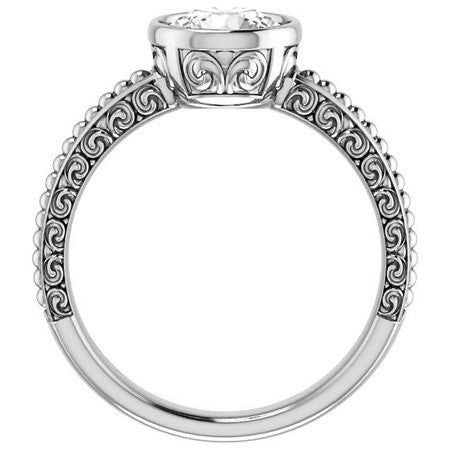 Bezel Accented Solitaire