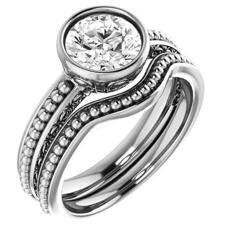 Bezel Accented Solitaire