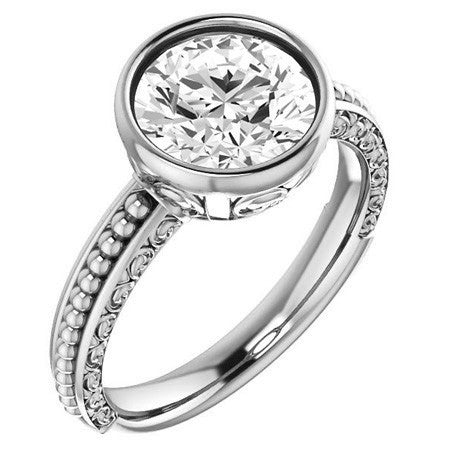 Bezel Accented Solitaire