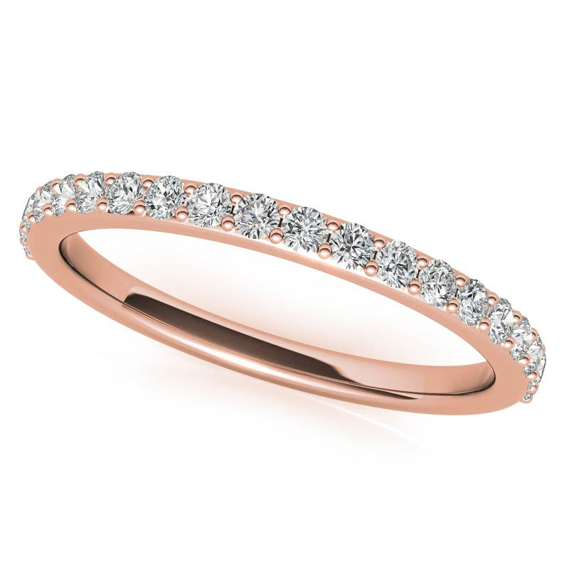 1.8mm Round Brilliant Moissanite Engagement Ring with Claw Prongs
