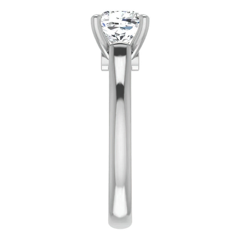 Cushion Moissanite Cathedral Engagement Ring
