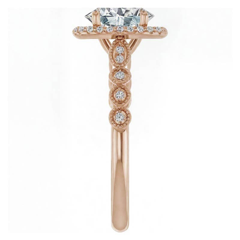 Oval Cathedral Engagement Ring