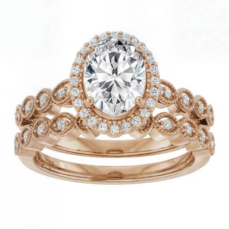 Oval Cathedral Engagement Ring