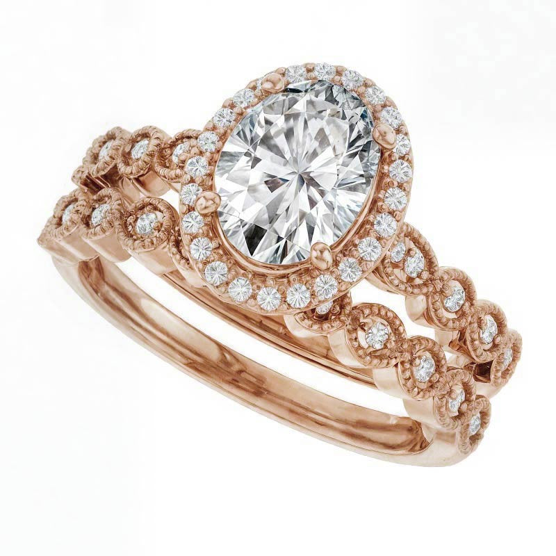 Oval Cathedral Engagement Ring