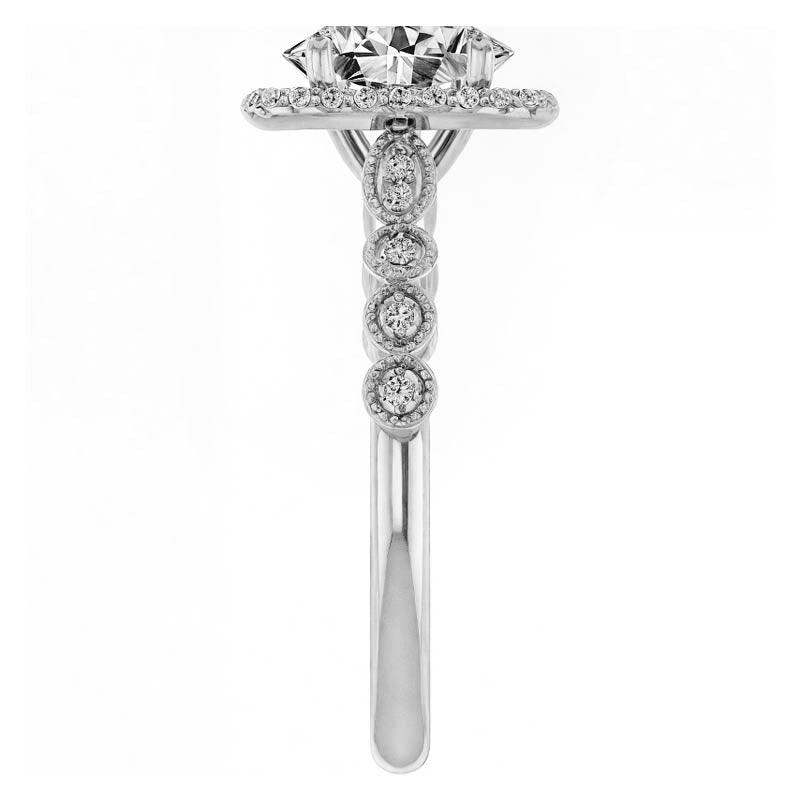 Oval Cathedral Engagement Ring