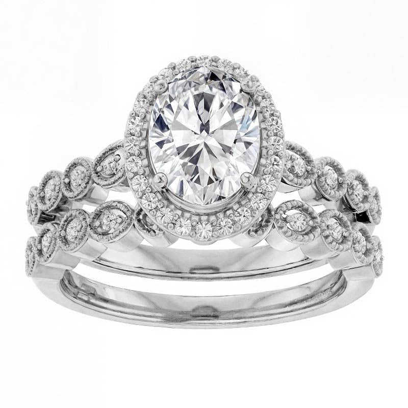 Oval Cathedral Engagement Ring