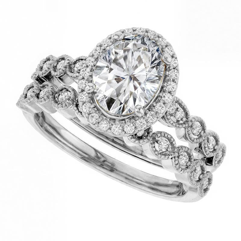 Oval Cathedral Engagement Ring