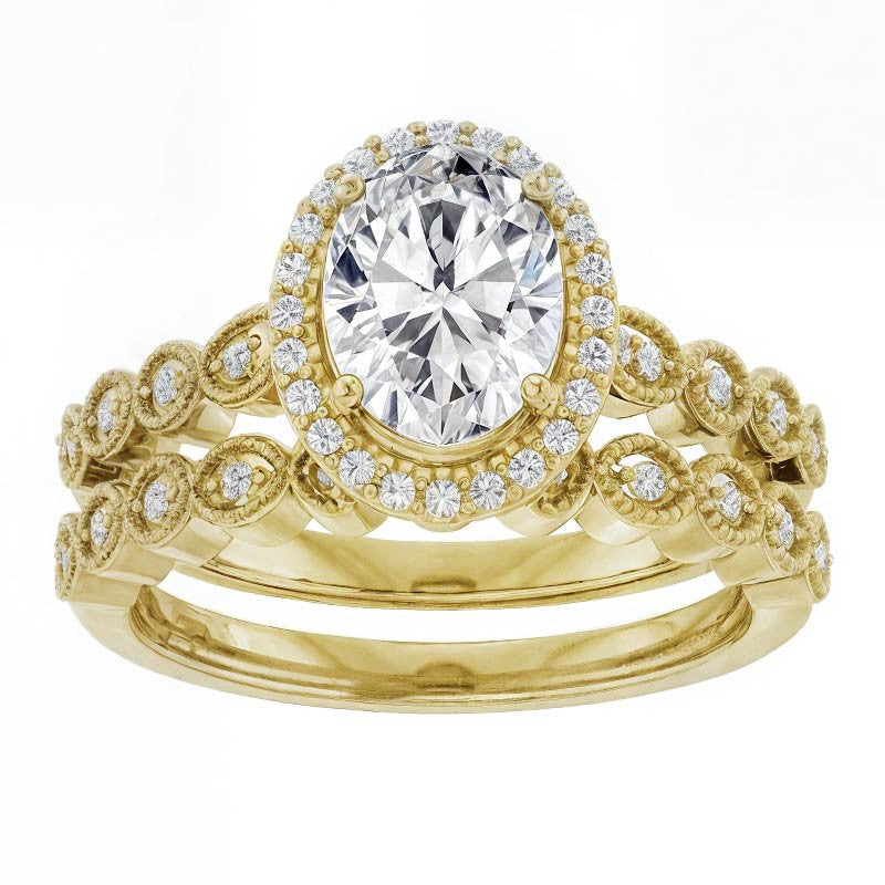 Oval Cathedral Engagement Ring