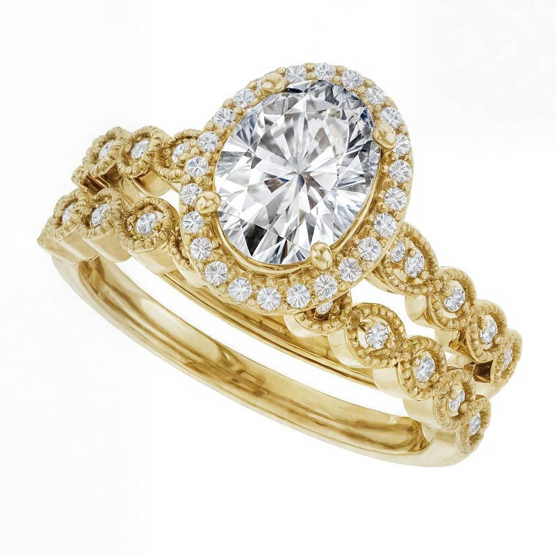 Oval Cathedral Engagement Ring