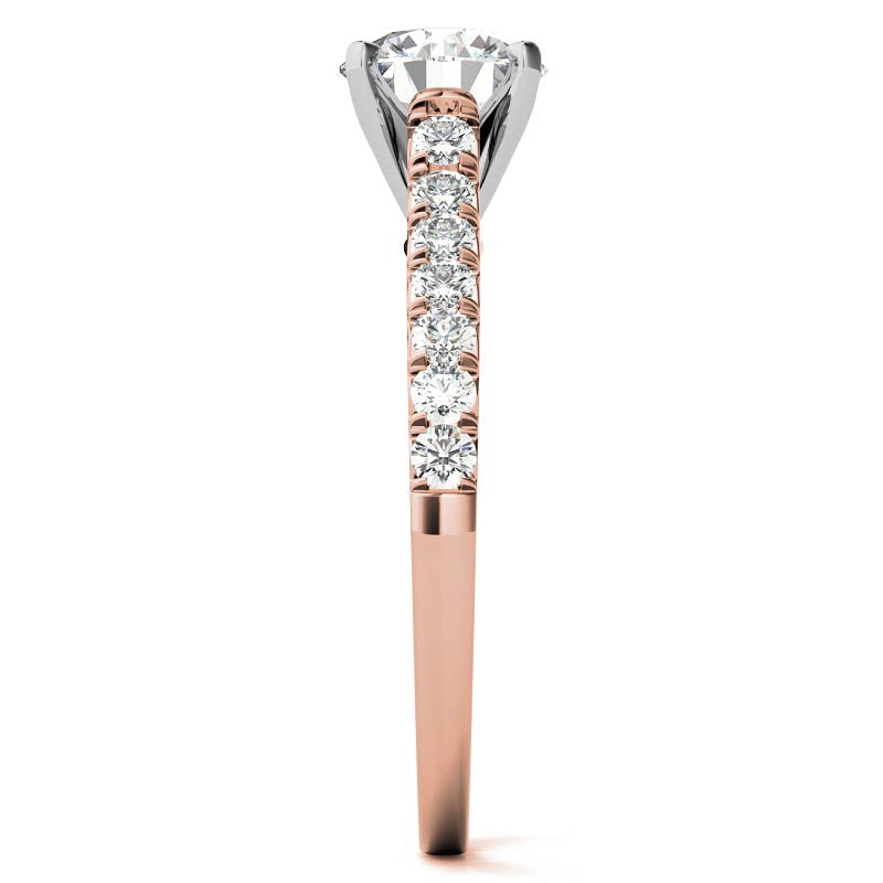 Moissanite Cathedral Engagement Ring