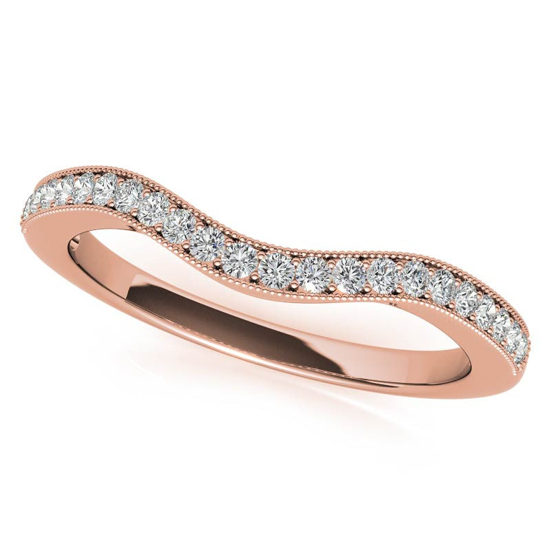 Round Cushion Halo Engagement Ring with Milgrain