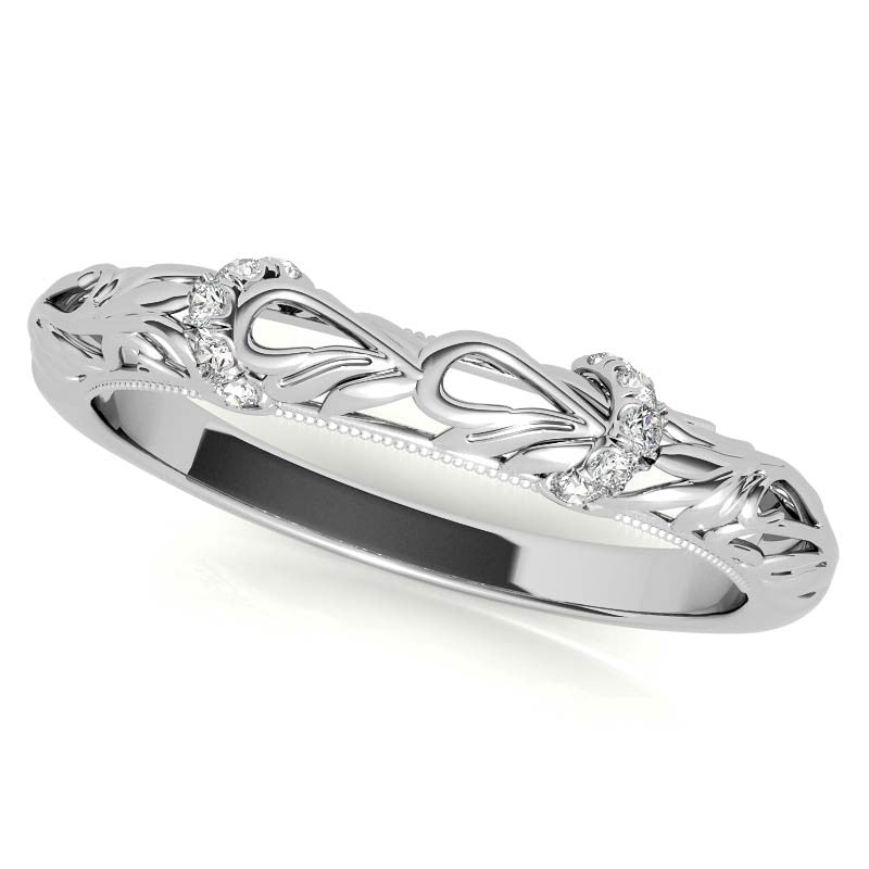 Milgrain Accented Engagement Ring
