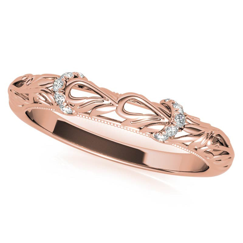 Milgrain Accented Engagement Ring
