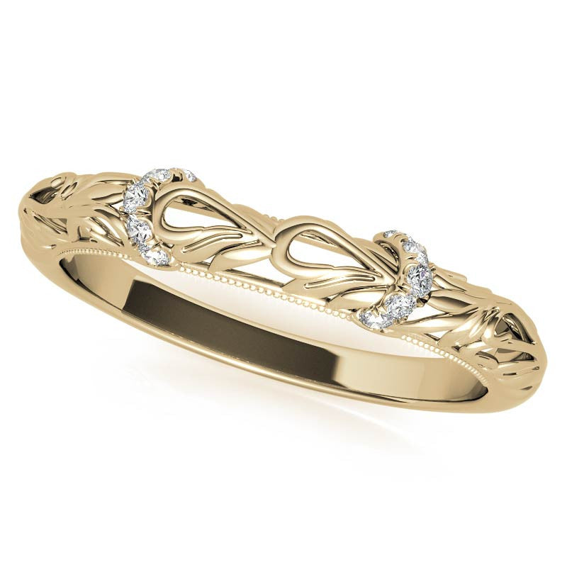 Milgrain Accented Engagement Ring