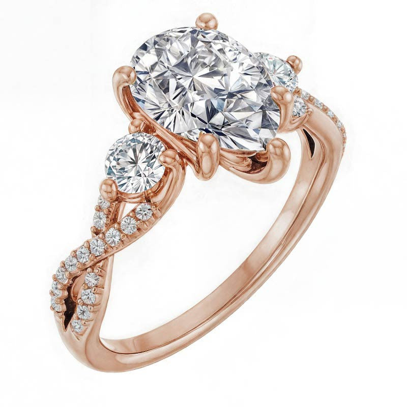 Pear Infinity Style Engagement Ring