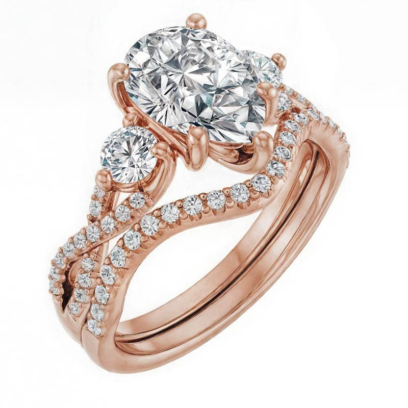 Pear Infinity Style Engagement Ring