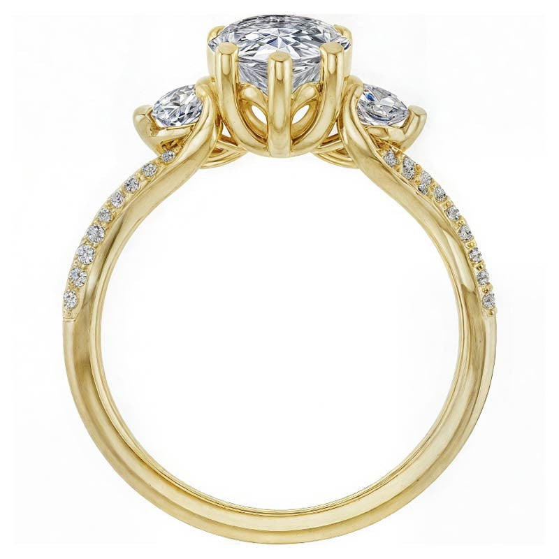 Pear Infinity Style Engagement Ring