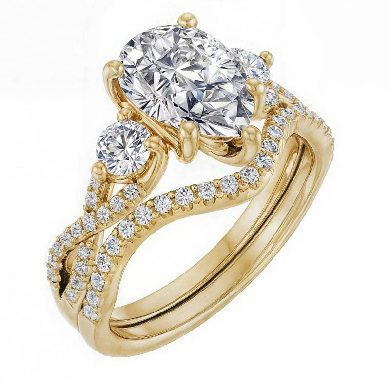 Pear Infinity Style Engagement Ring