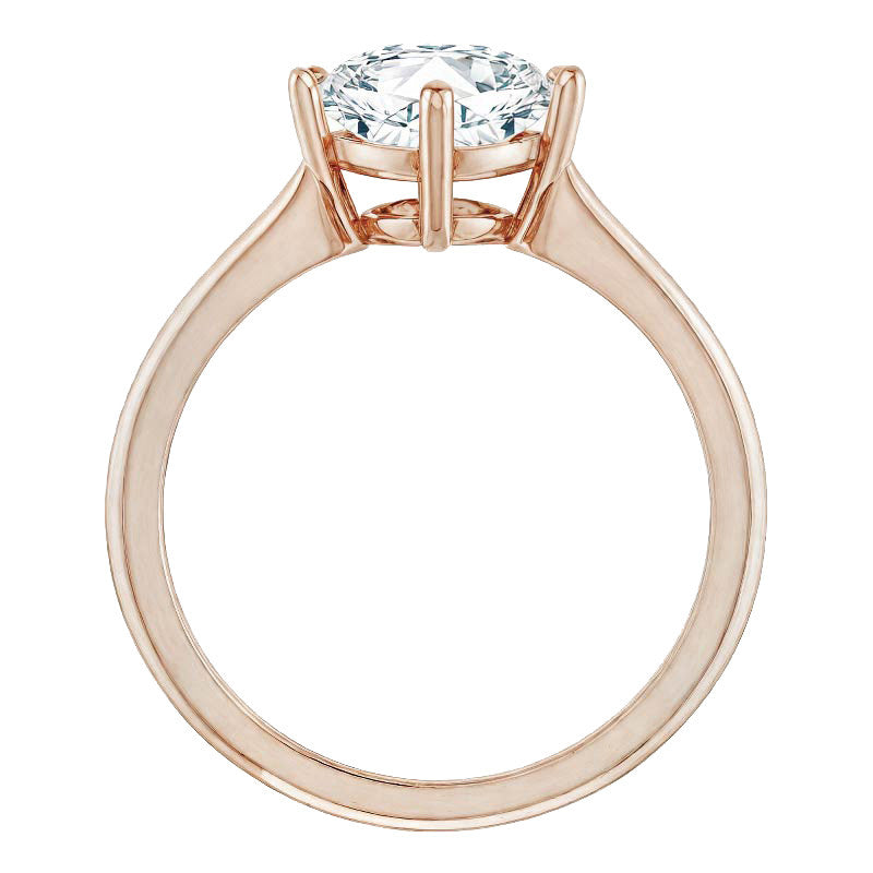 Cushion Moissanite Solitaire Ring