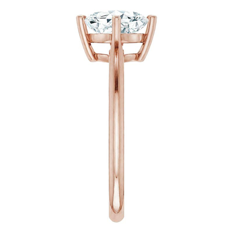Cushion Moissanite Solitaire Ring