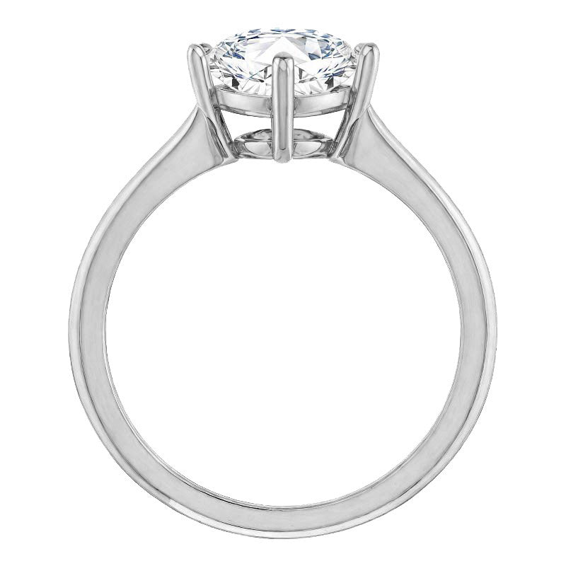 Cushion Moissanite Solitaire Ring