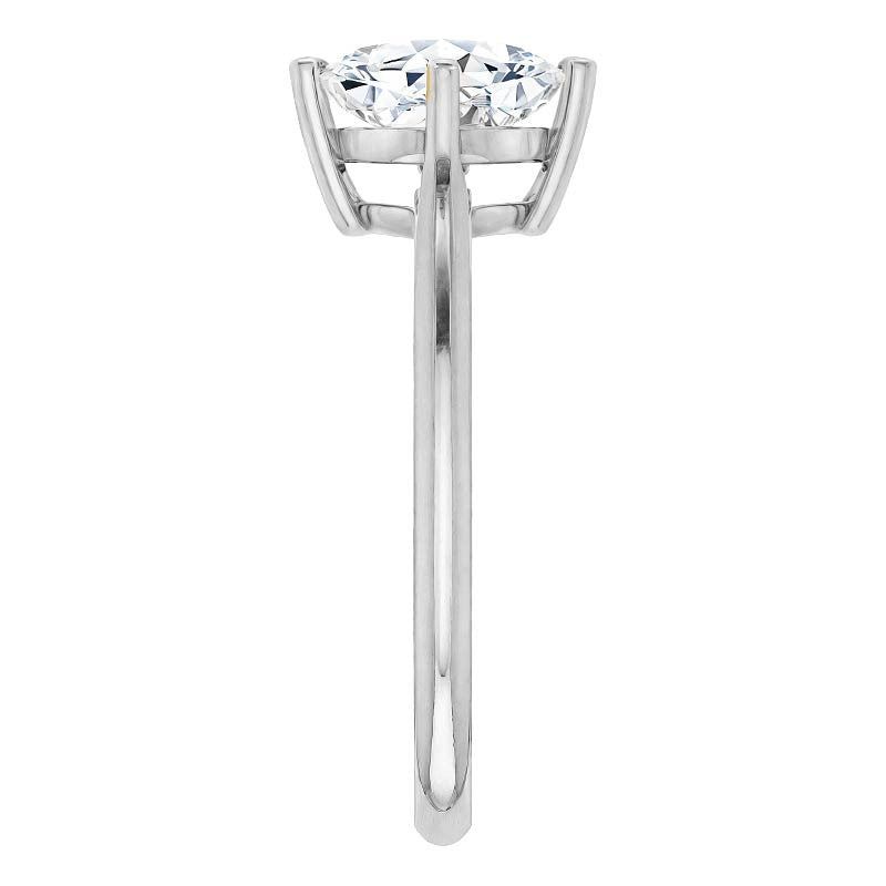 Cushion Moissanite Solitaire Ring