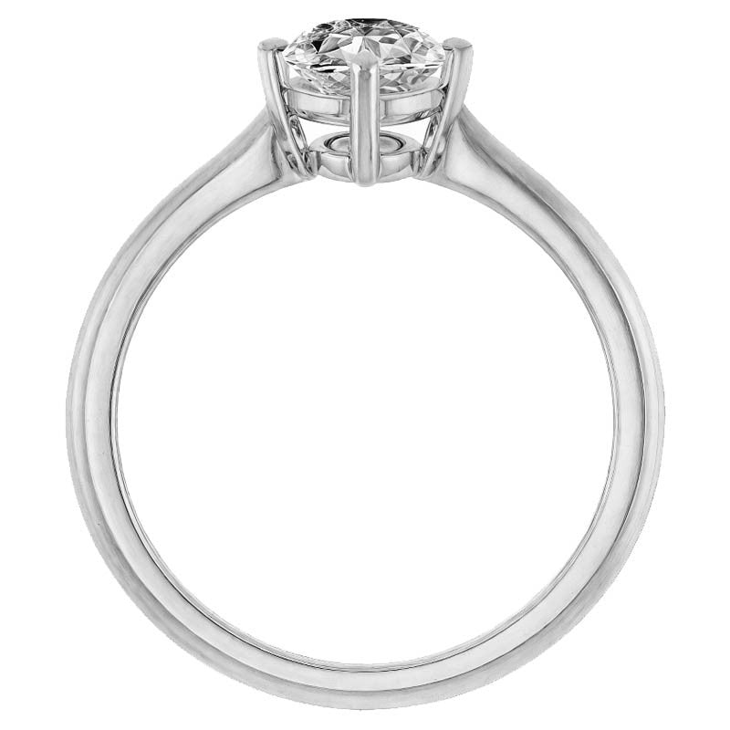Oval Moissanite Solitaire Ring