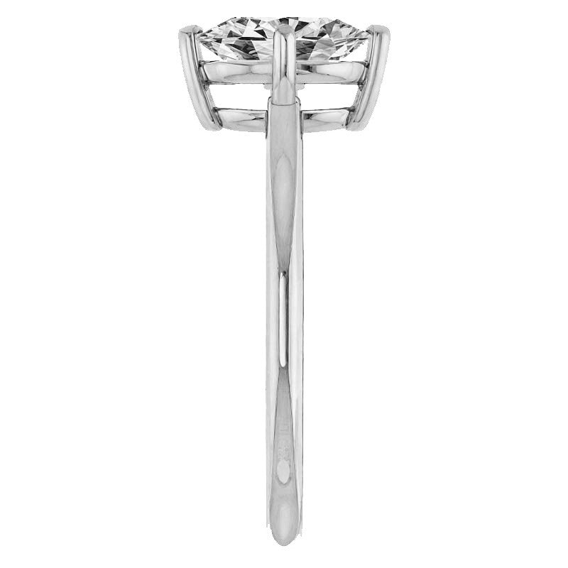 Oval Moissanite Solitaire Ring