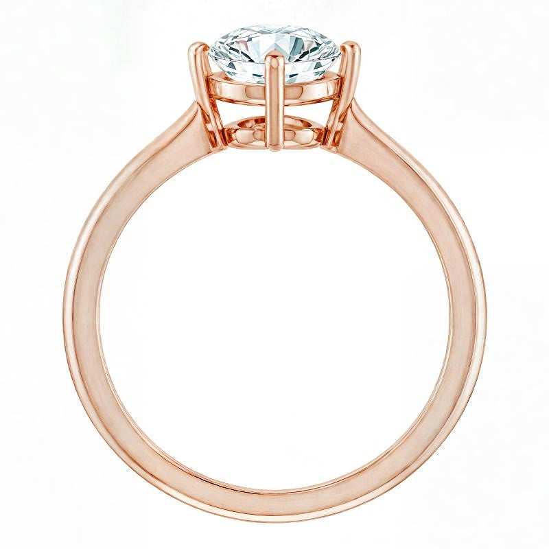 Round Brilliant Moissanite Solitaire Ring