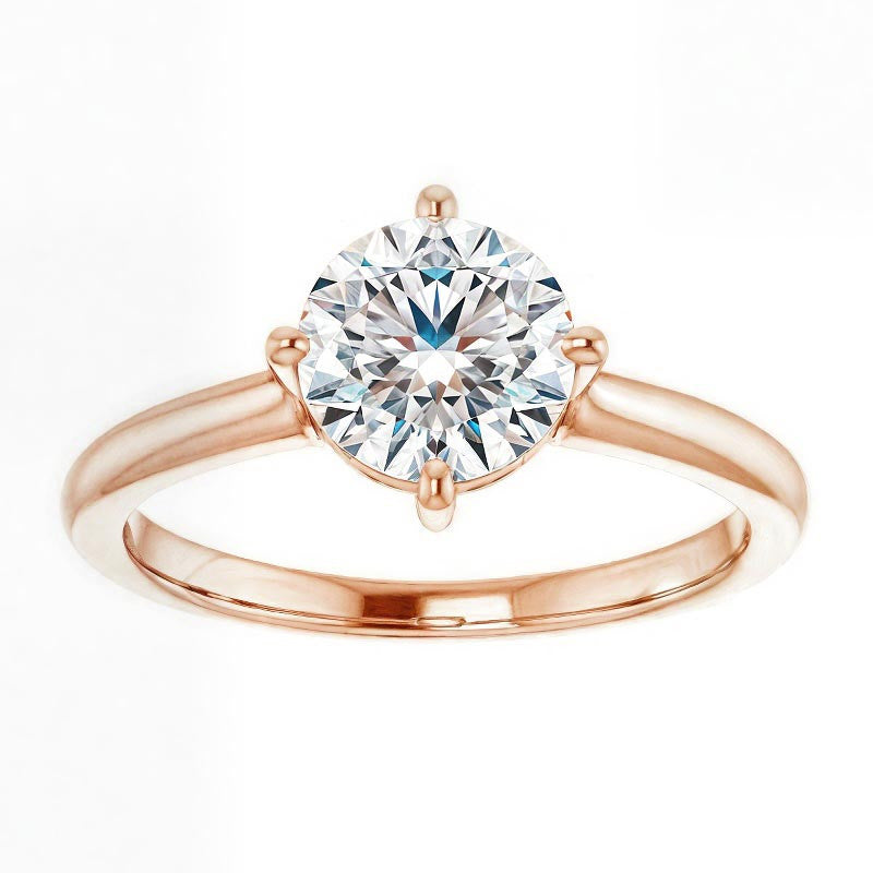 Round Brilliant Moissanite Solitaire Ring