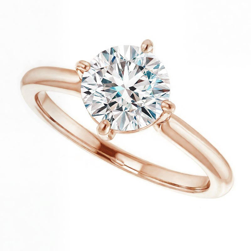 Round Brilliant Moissanite Solitaire Ring